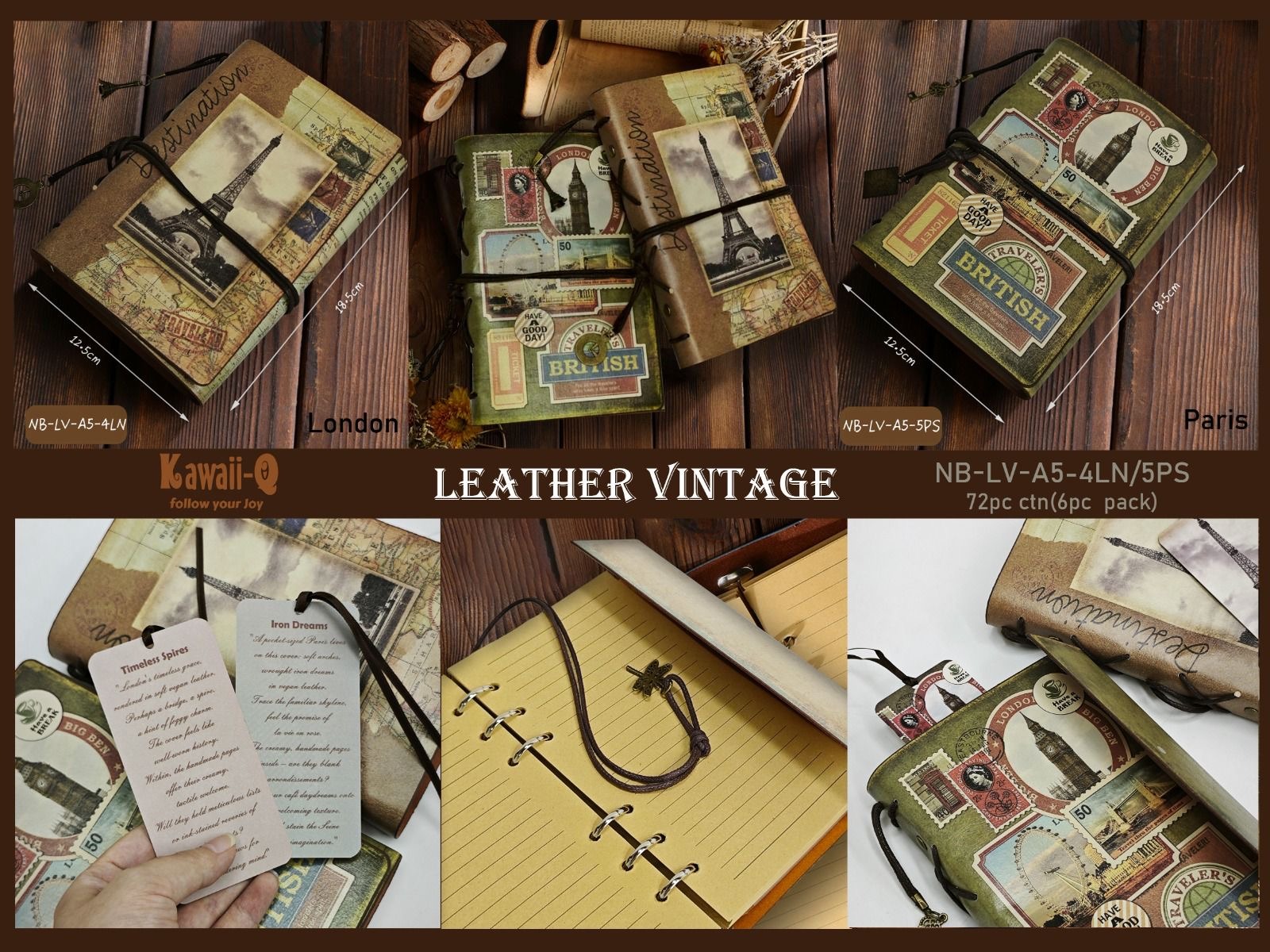 Vintage Leather Journal - Image 6