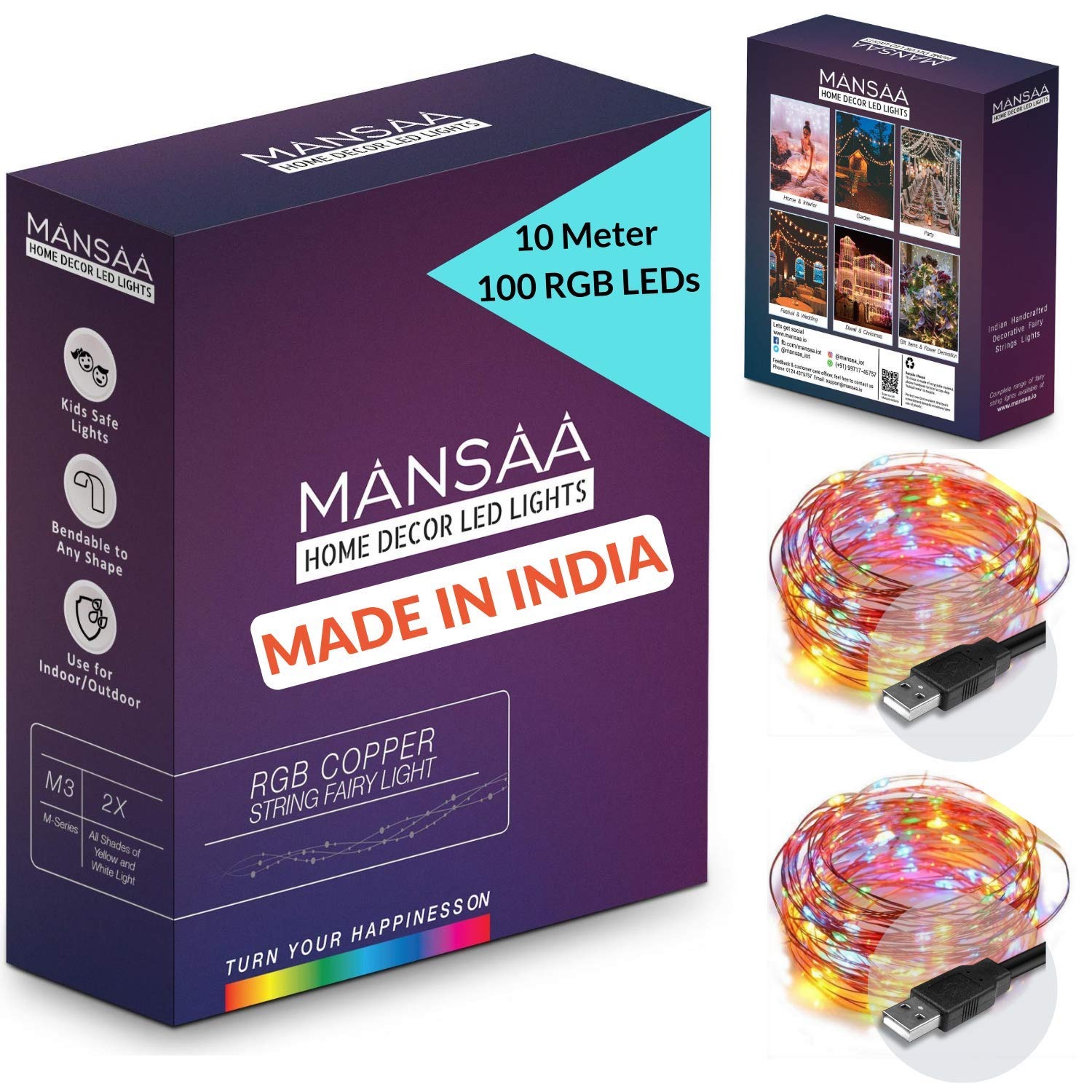 MANSAA 100 LED Fairy String Lights - Image 6