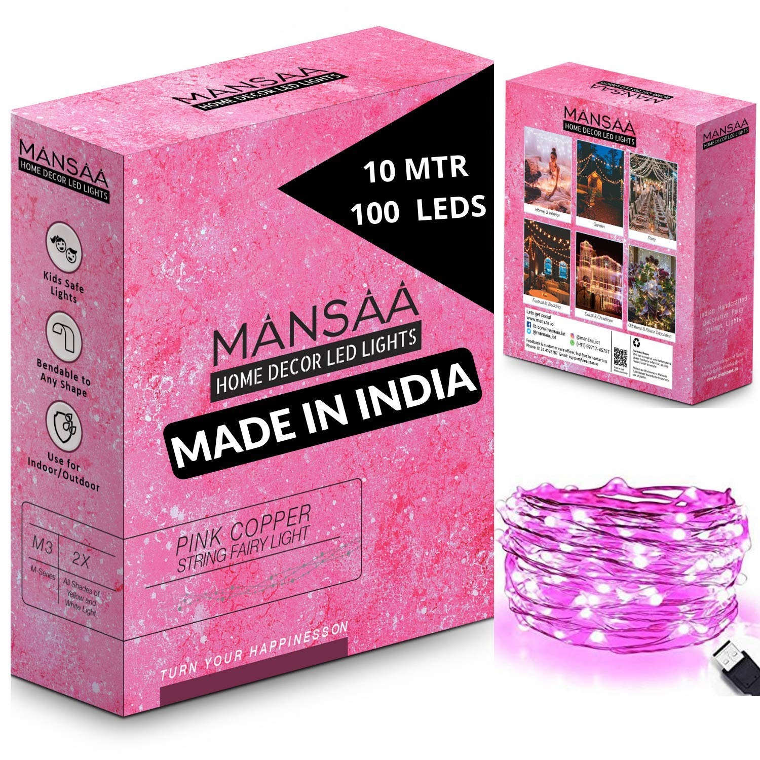 MANSAA 100 LED Fairy String Lights - Image 5