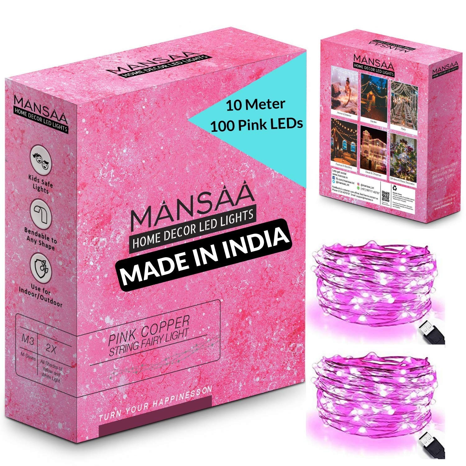 MANSAA 100 LED Fairy String Lights - Image 7